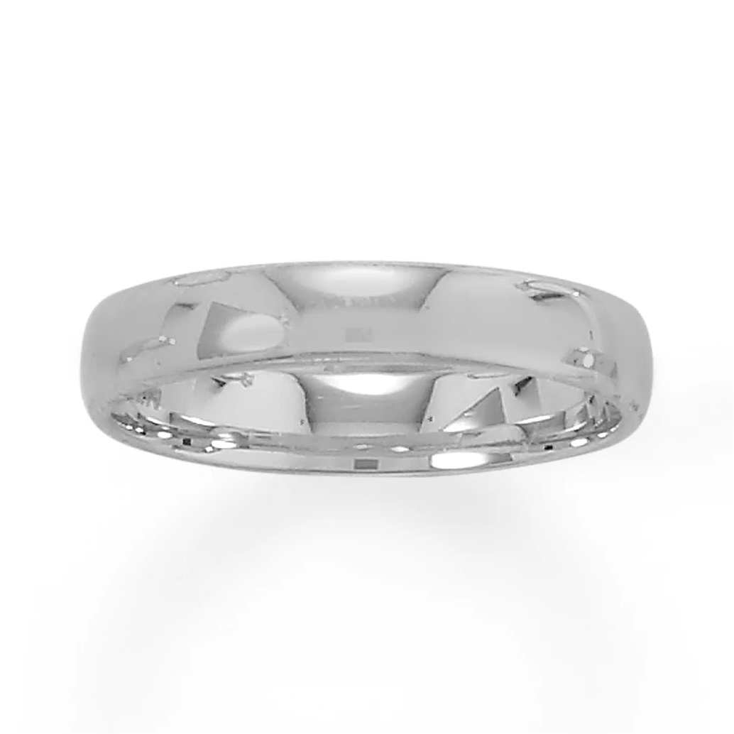 Sterling Silver 4mm Wedding Band