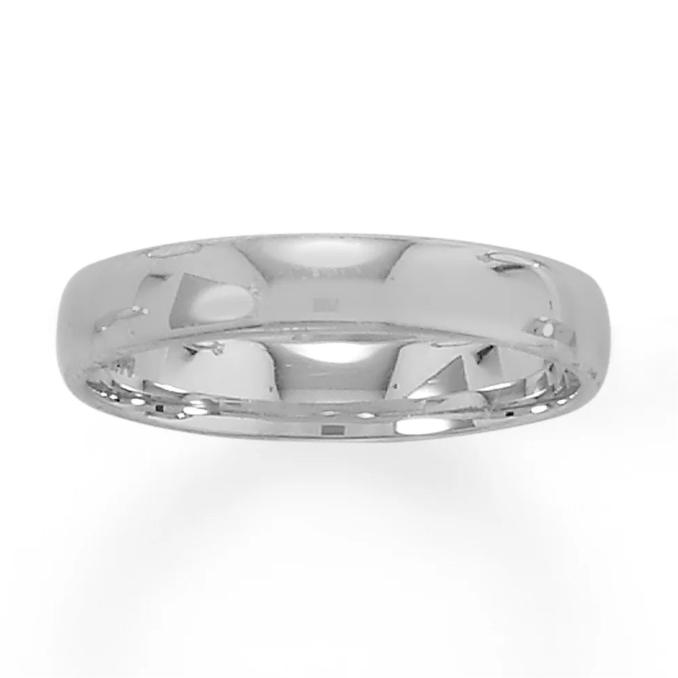 Sterling Silver 4mm Wedding Band