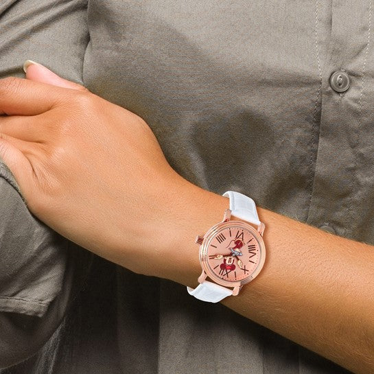 Disney Adult Size Minnie Mouse with moving arms Rose tone Watch