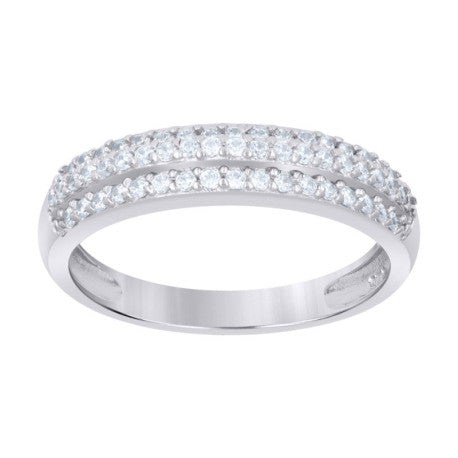 Cushion Cut Double Eternity