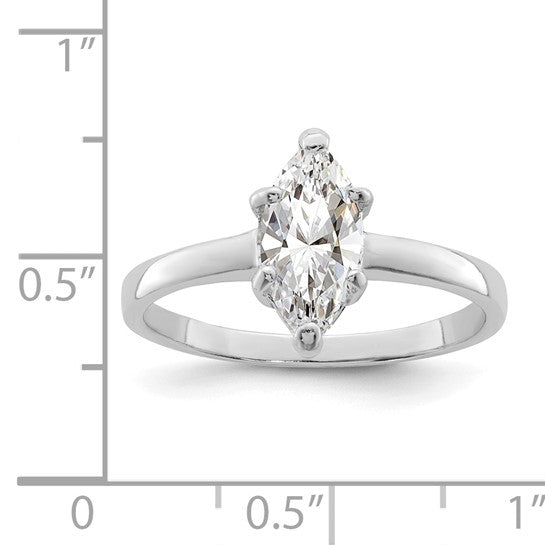 Sterling Silver Marquise CZ Ring