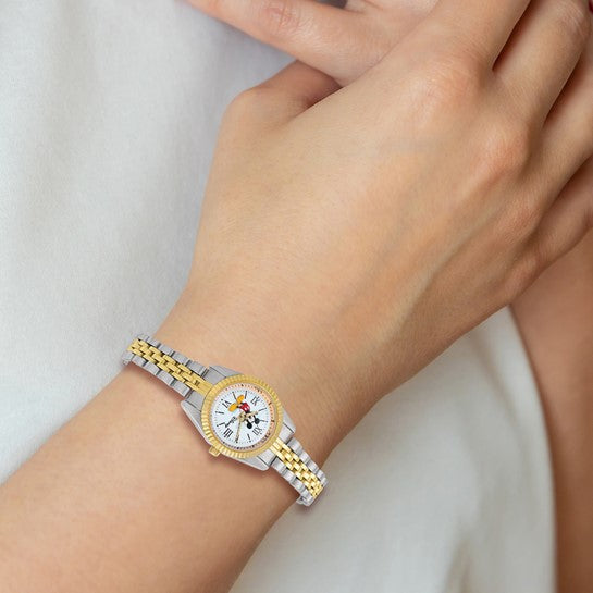 Two-Tone Gold & Silver Mickey Mouse Watch – 26mm Case, 7.3” Band