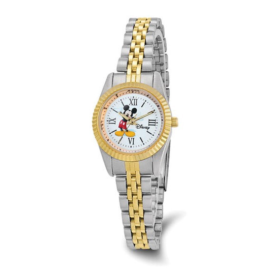Two-Tone Gold & Silver Mickey Mouse Watch – 26mm Case, 7.3” Band