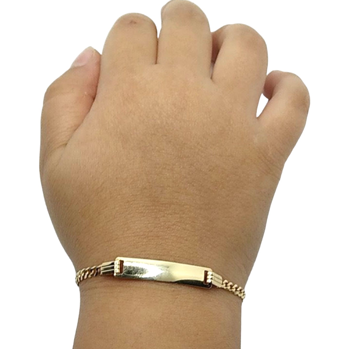 Solid Curb Baby ID Bracelet