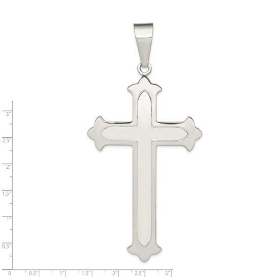 Extra Large Sterling Silver Cross Pendant