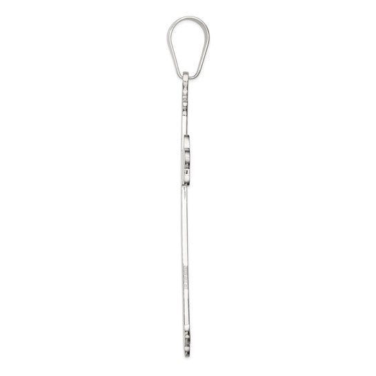 Extra Large Sterling Silver Cross Pendant