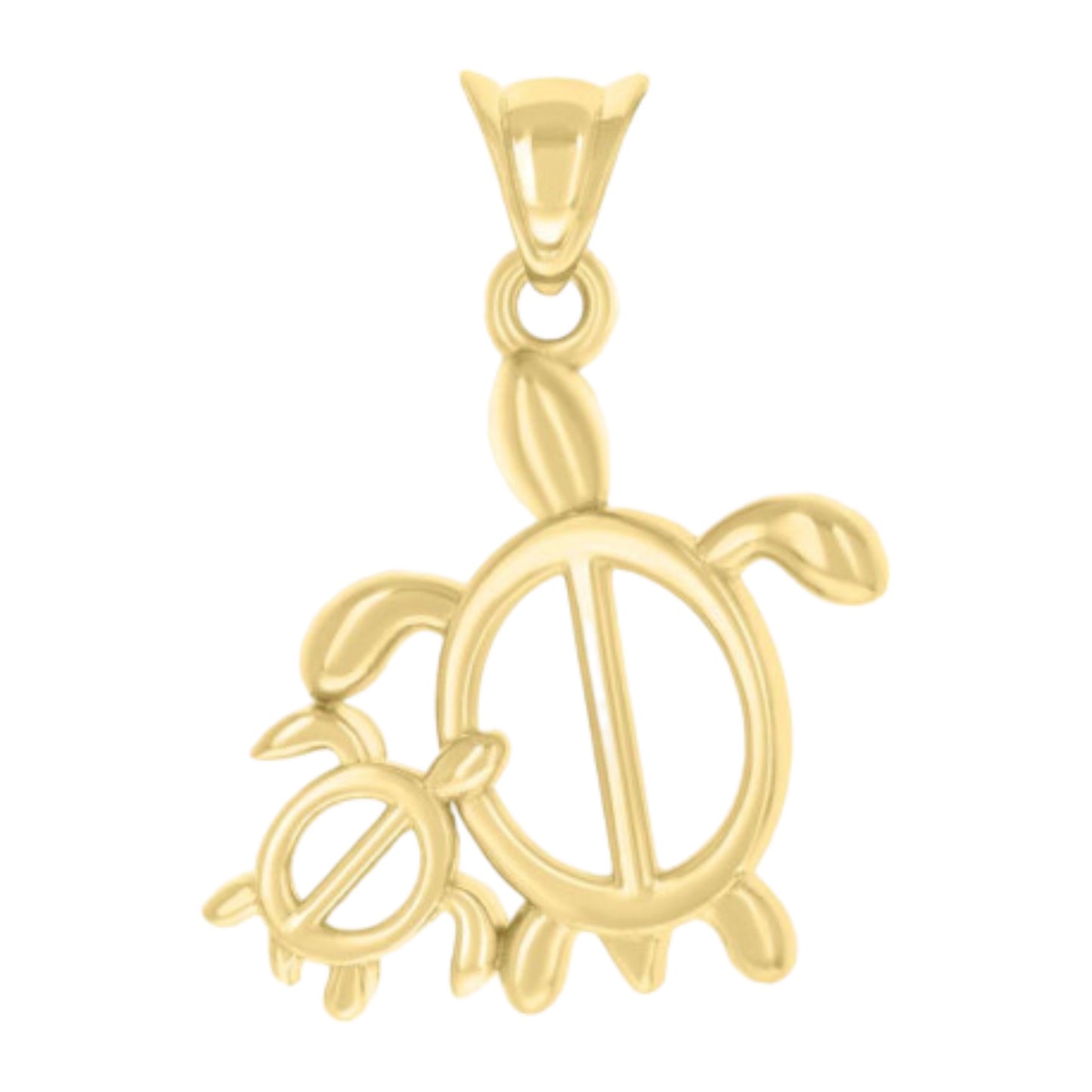 Caregiver Turtle Pendant 10k Gold