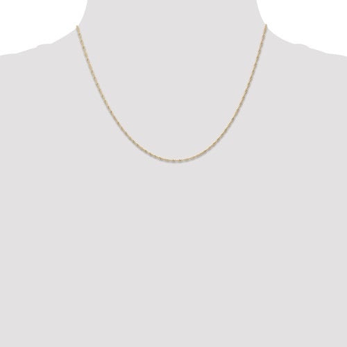 1mm 10k Gold Singapore Chain