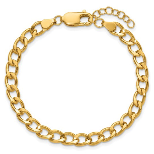 Elegant 10k Gold 5.3mm Bracelet