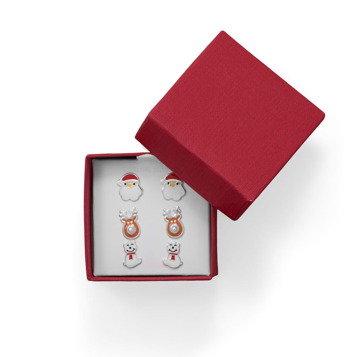 Santa, Reindeer and Polar Bear Earring Set