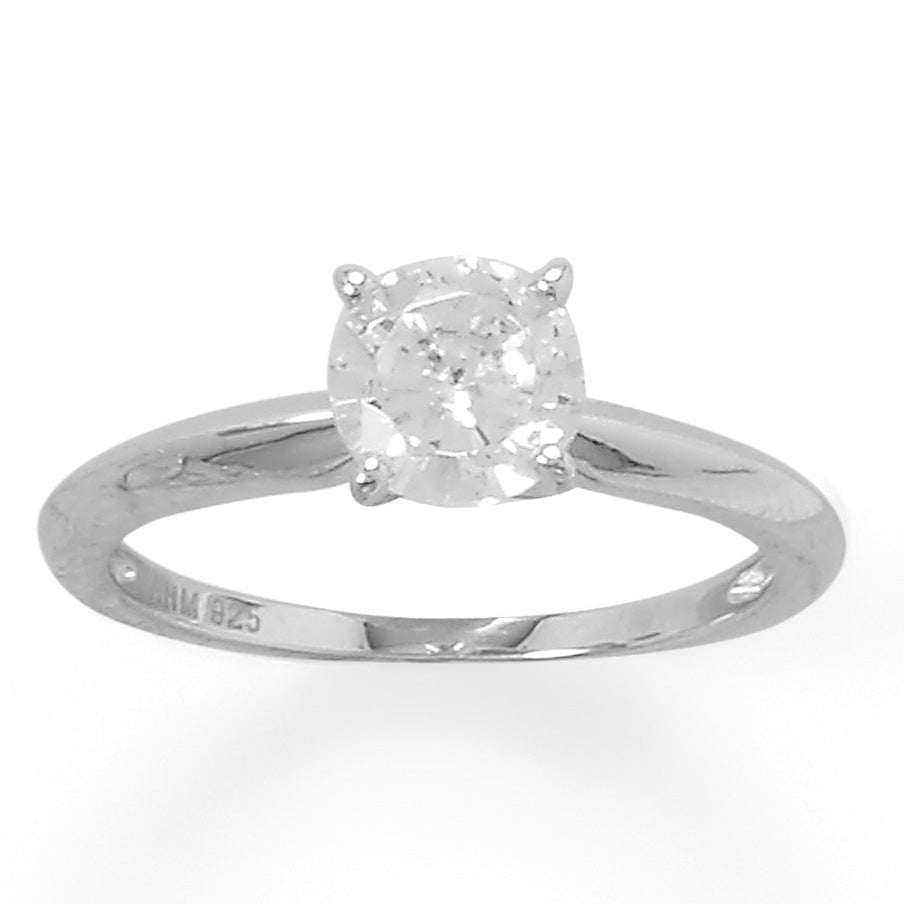 Rhodium Plated 7mm CZ Band