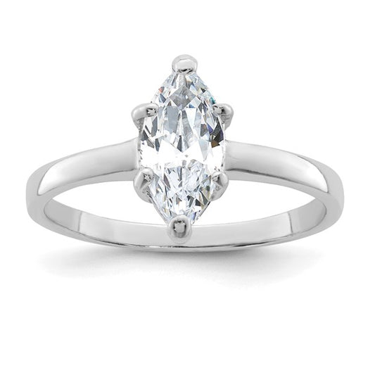 Sterling Silver Marquise CZ Ring