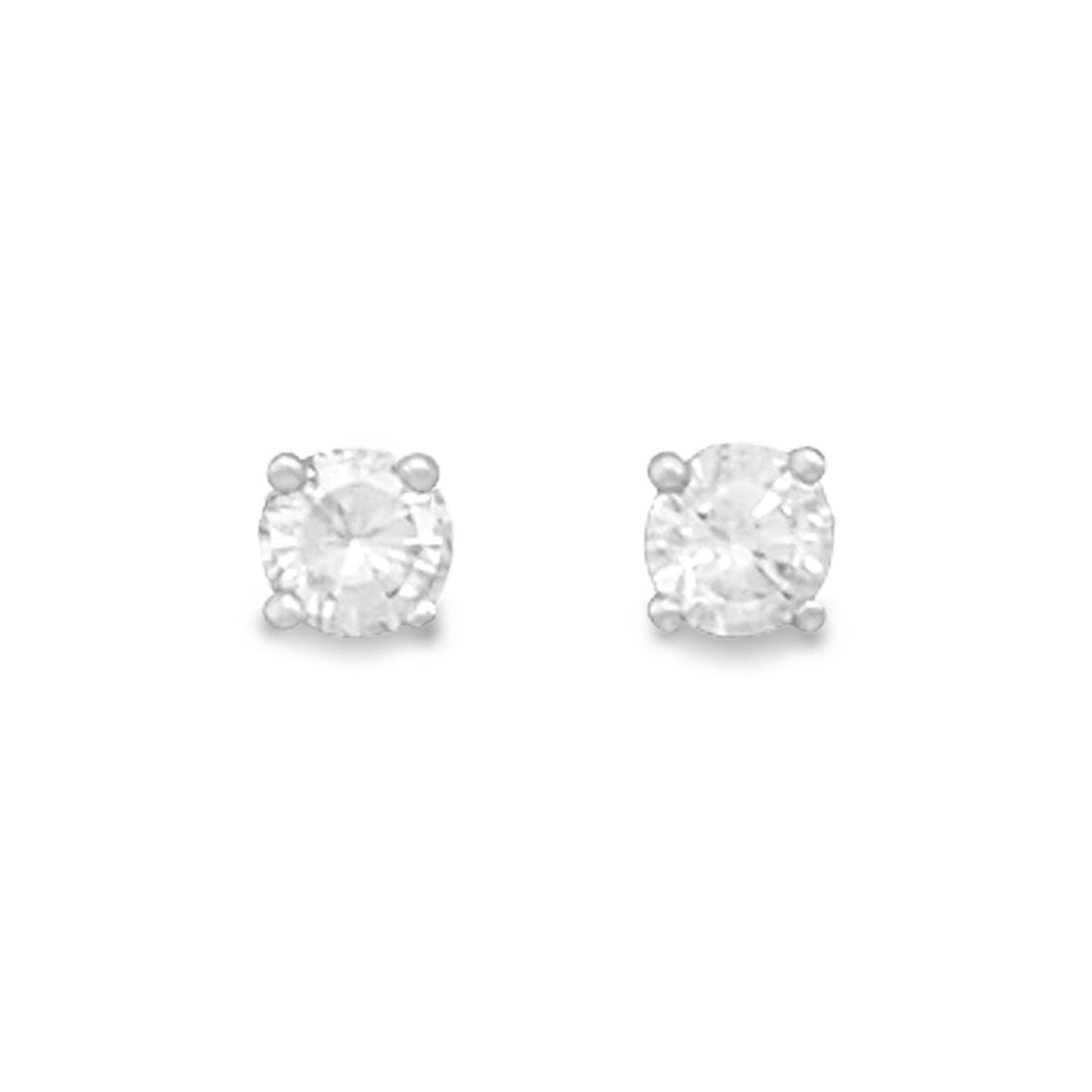 April Birthstone Stud Earrings