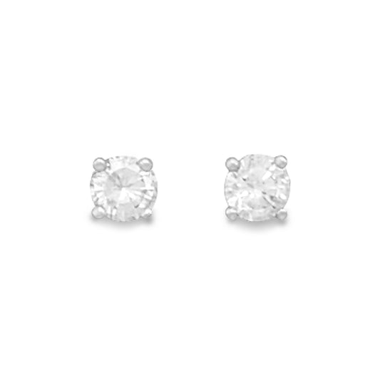 April Birthstone Stud Earrings