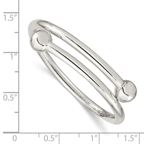 Sterling Silver Handmade Flexible Baby Bangle