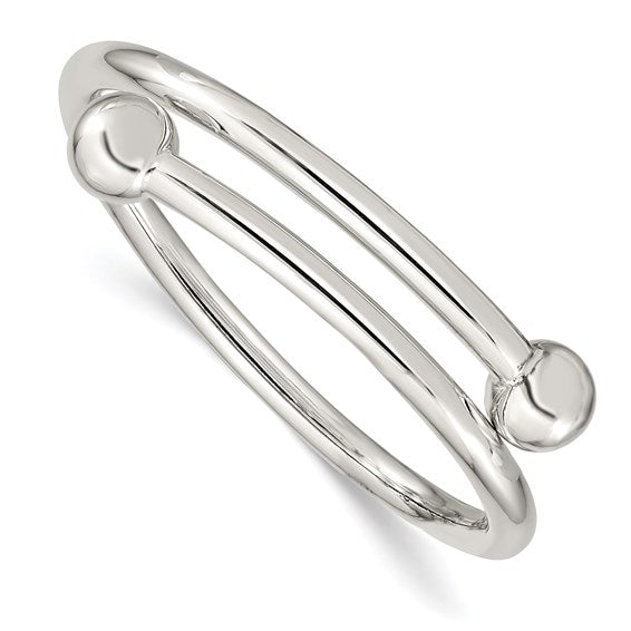 Sterling Silver Handmade Flexible Baby Bangle