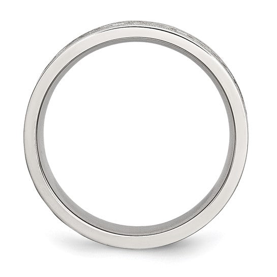 Men's 6mm Stainless Steel Ring with Celtic Knot Design