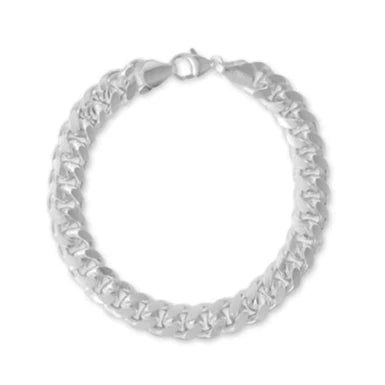 8.5-Inch Sterling Silver Miami Cuban Link Bracelet, 9mm Wide